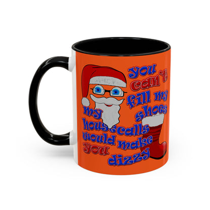 santa's shoes - Accent Mug (orange)