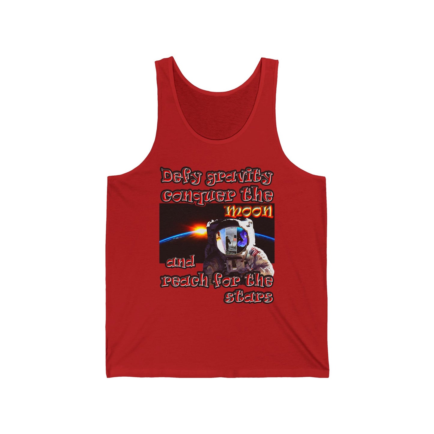 defy conquer reach - Unisex Jersey Tank