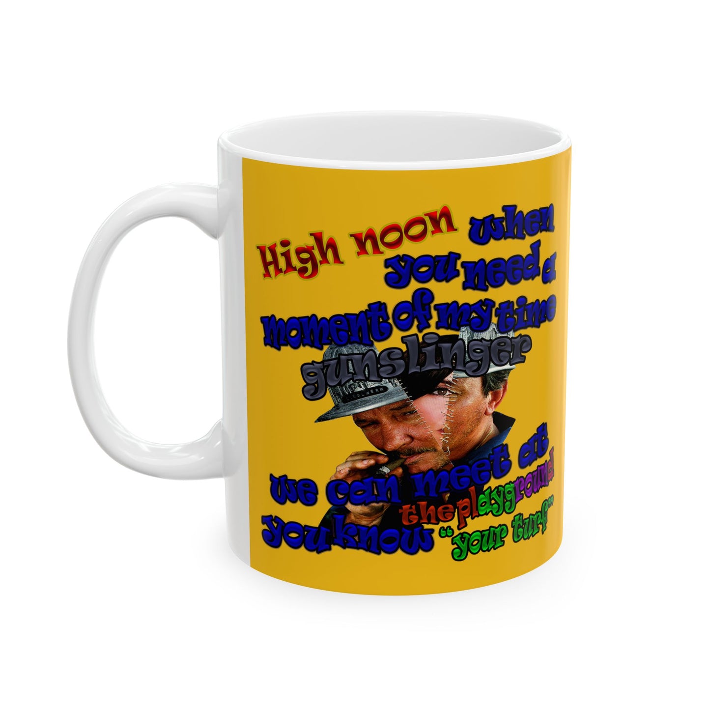 high noon - White Mug (yellow)