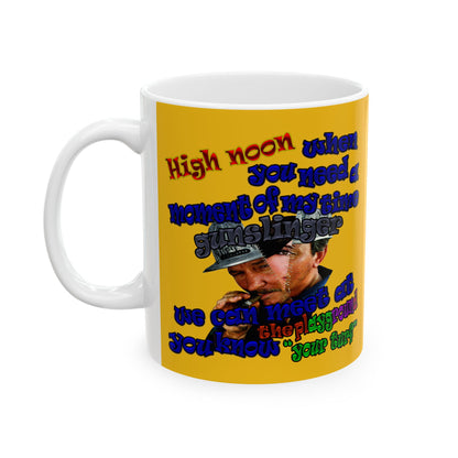 high noon - White Mug (yellow)