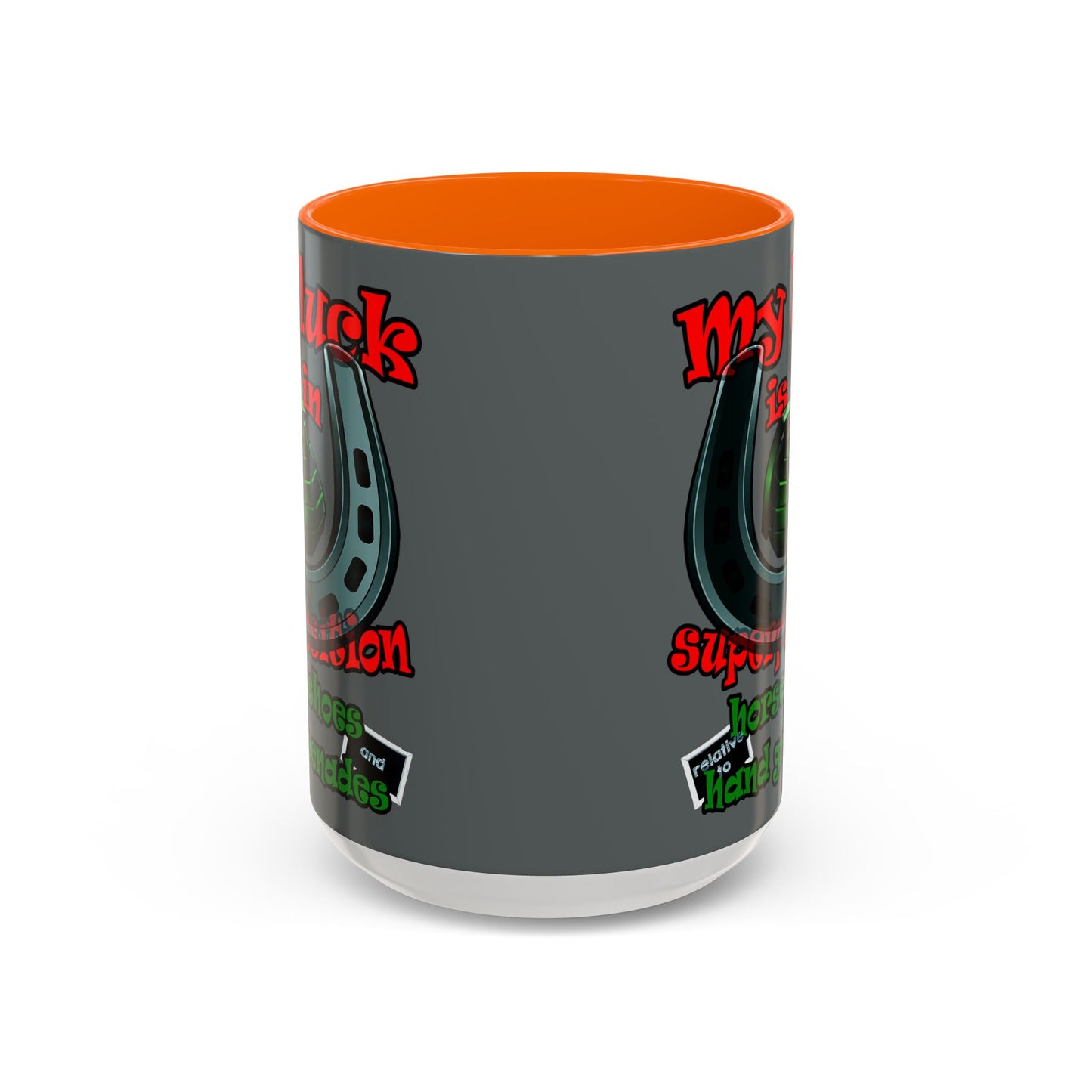 my luck - Accent Mug (dark grey)