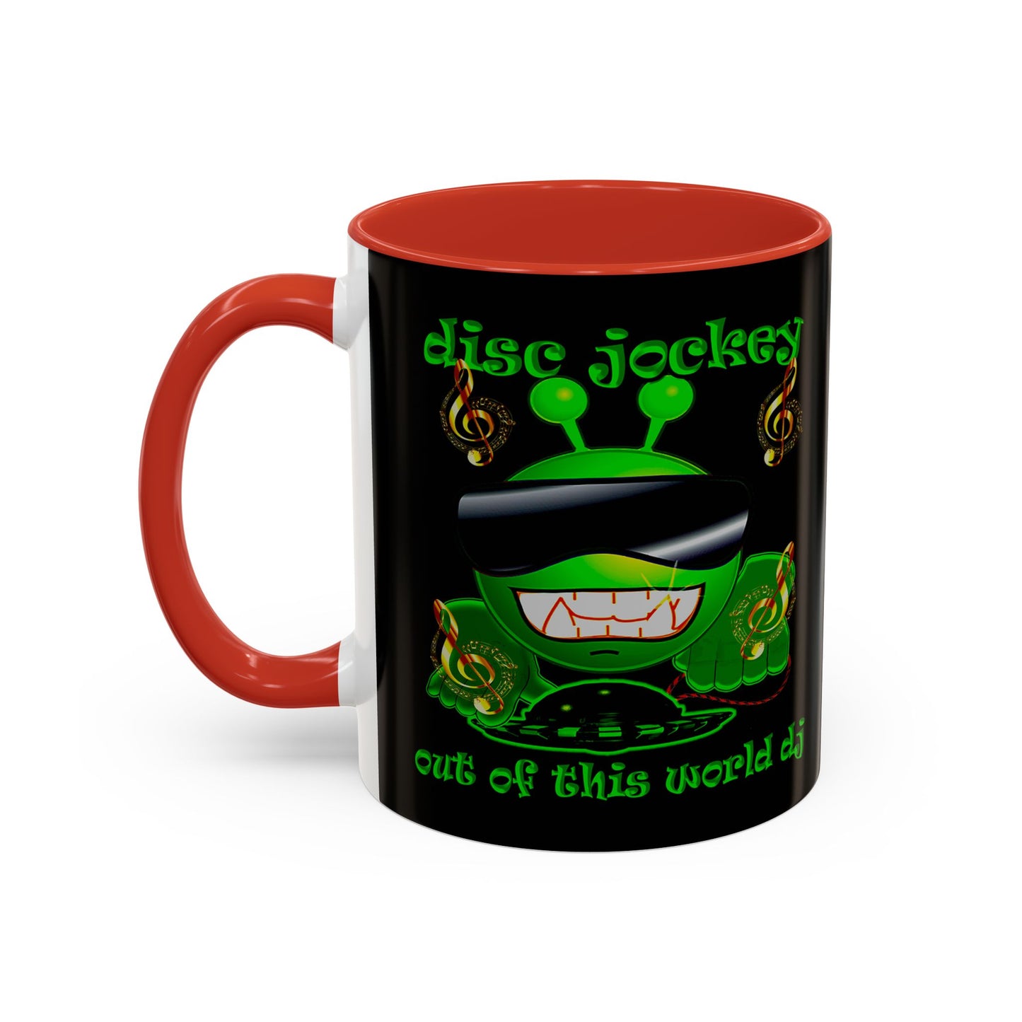disc jockey - Accent Mug (black)