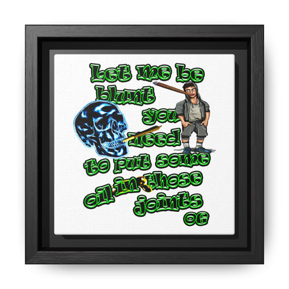 og - framed canvas art (white)