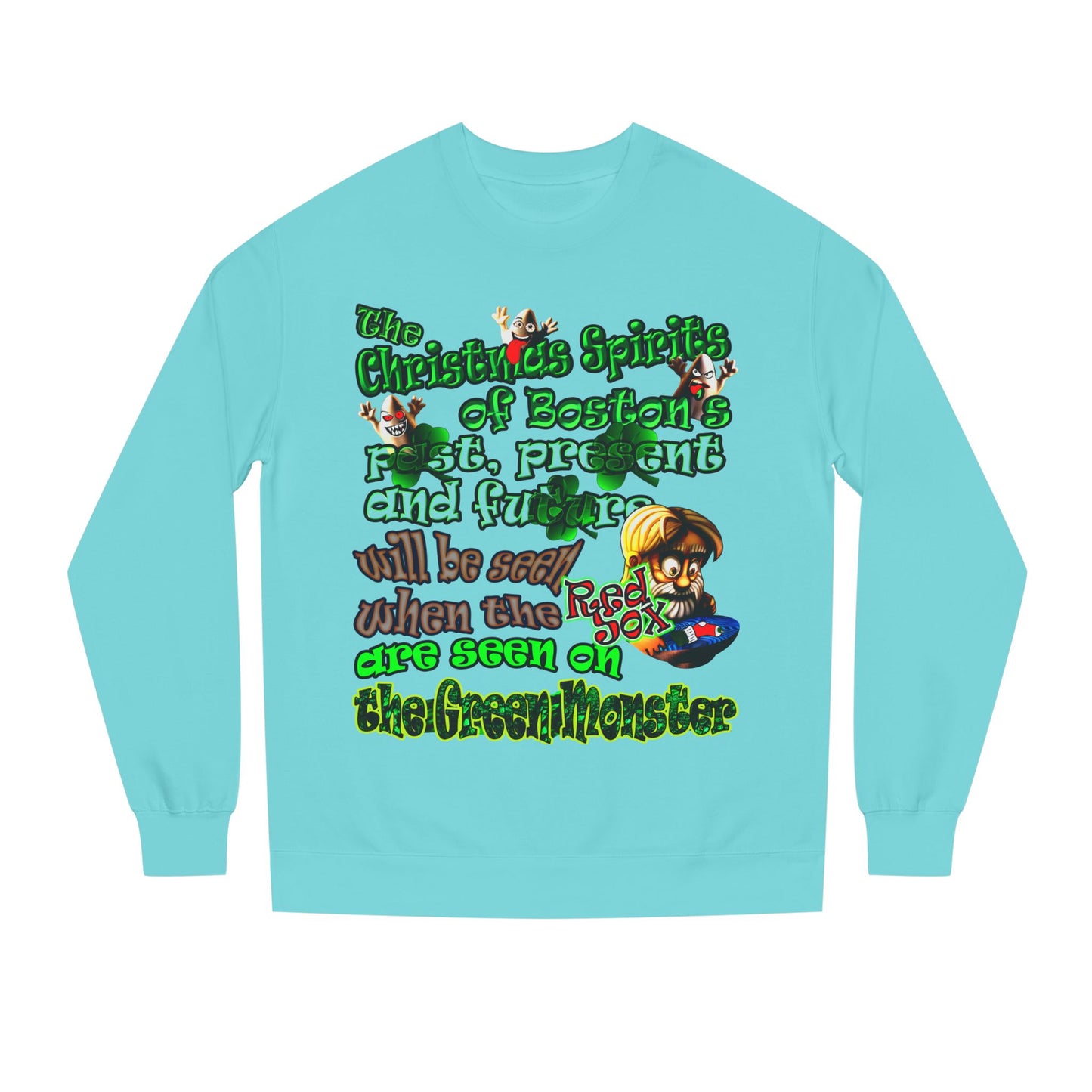 christmas spirits of boston - Unisex Crew Neck Sweatshirt