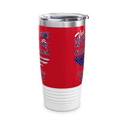 american wing - Ringneck Tumbler, 20oz (dark red)