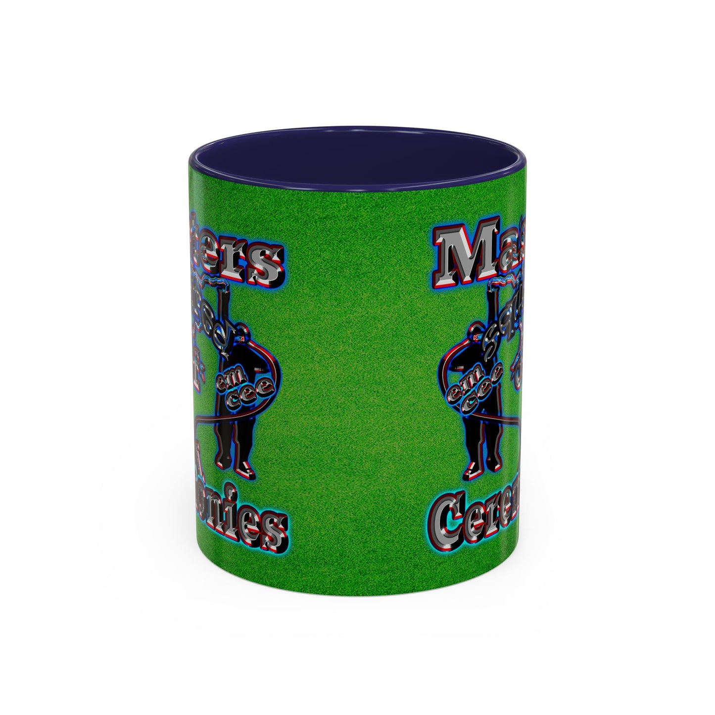 em cee squared - Accent Mug (green turf)
