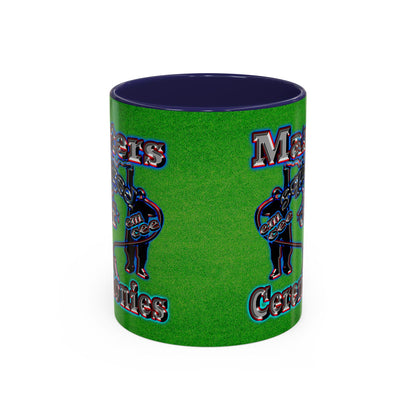 em cee squared - Accent Mug (green turf)