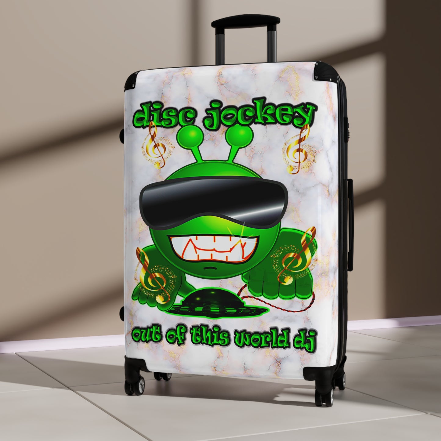disc jockey - Suitcase (white marble)
