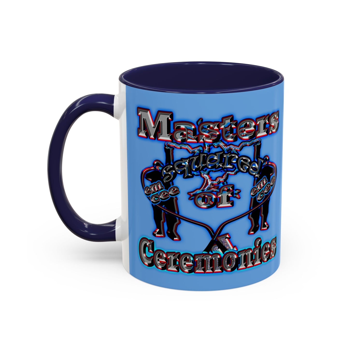 em cee squared - Accent Mug (light blue)