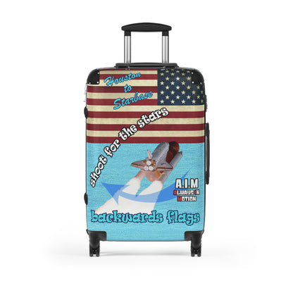 shoot for the stars - Suitcase (faded blue)