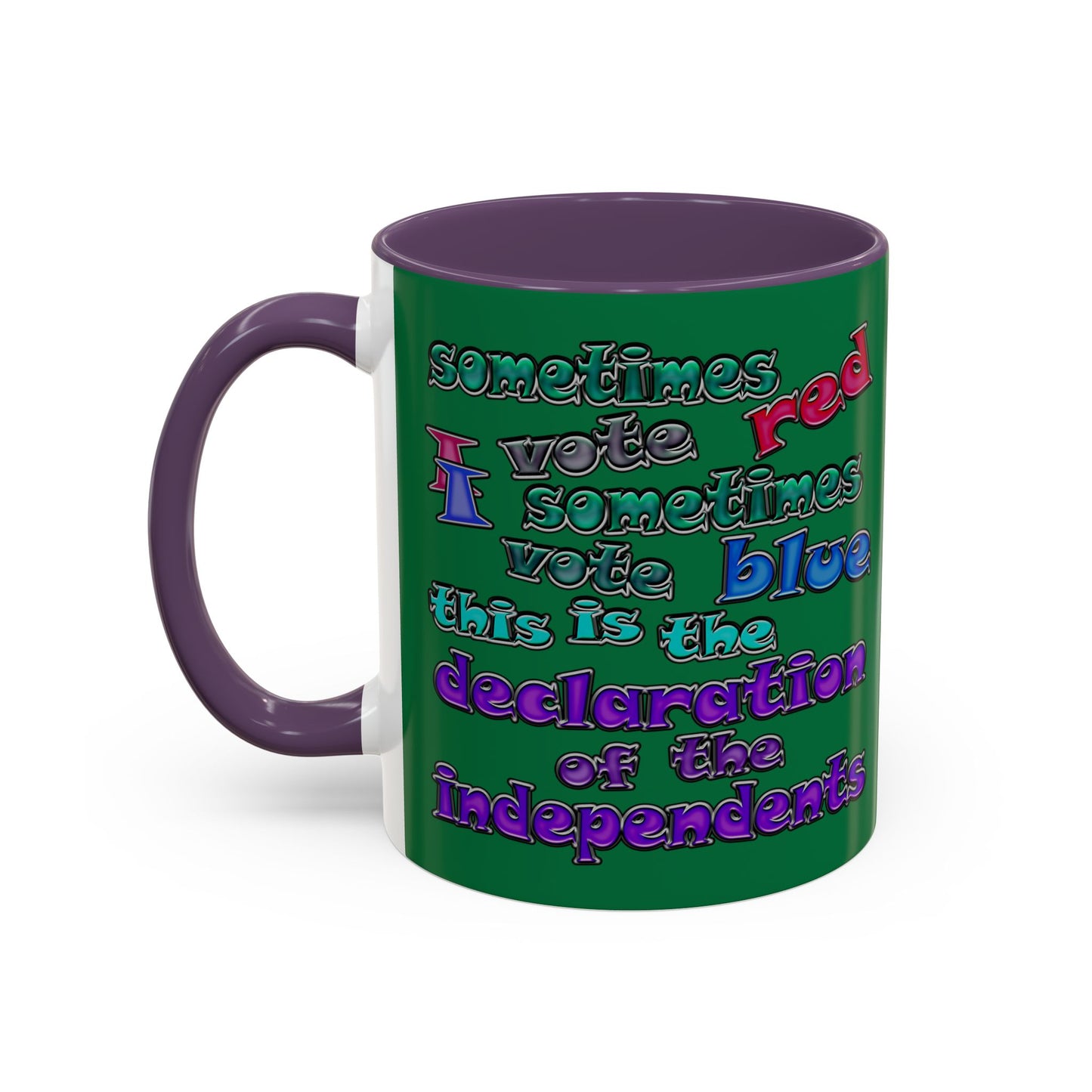declaration of the independents - Accent Mug (dark green)