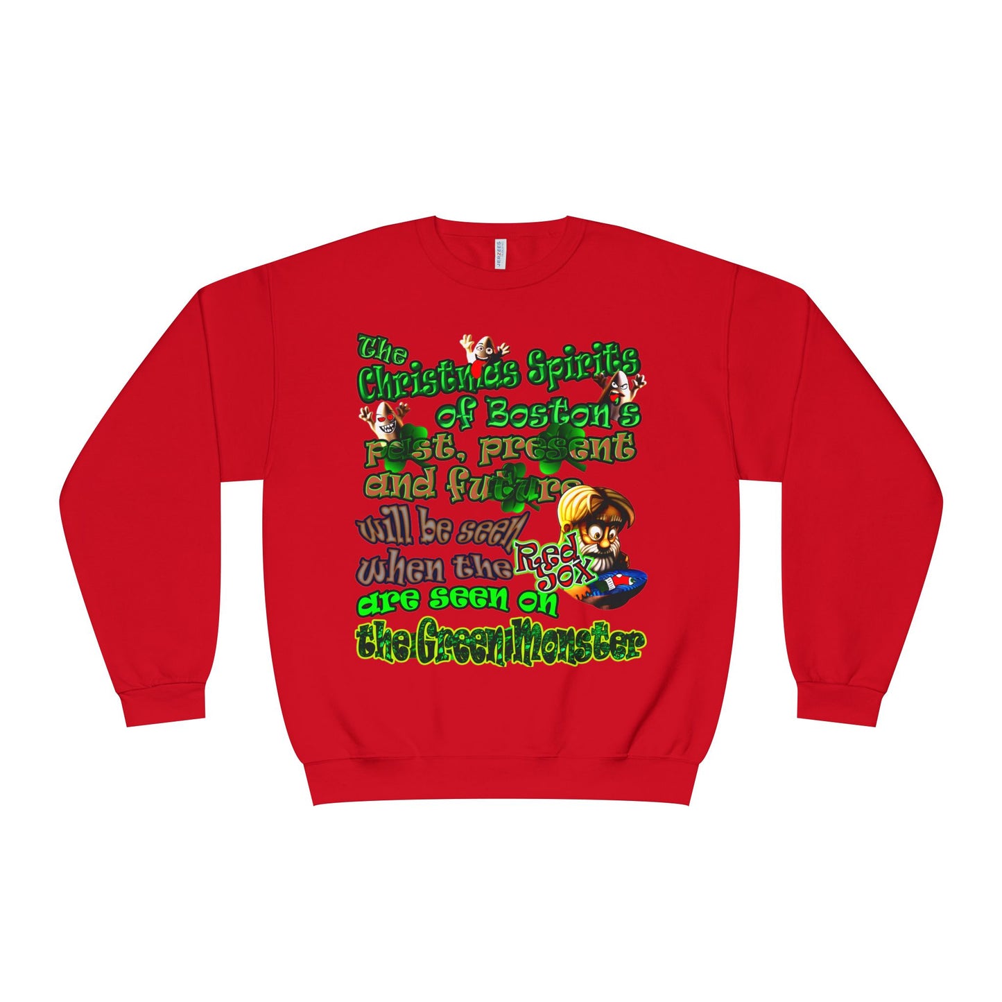 christmas spirits of boston - Unisex NuBlend® Crewneck Sweatshirt