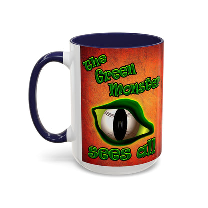 green monster - Accent Mug (burnt orange)