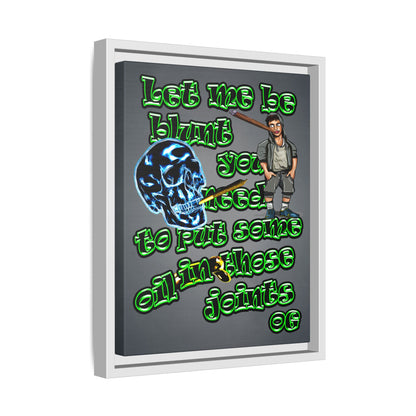 og - framed canvas art (grey-light grey)