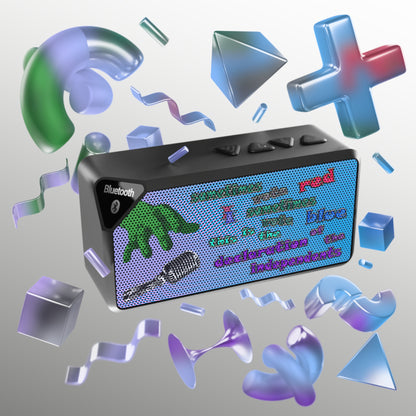 declaration of the independents - Jabba Bluetooth Speaker (light blue-purple wave)