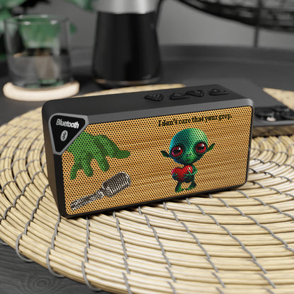 I don't care that your grey - Jabba Bluetooth Speaker (butterscotch wood finish)