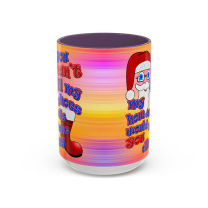 santa's shoes - Accent Mug (color blur)