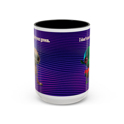 I don't care that your grey - Accent Mug (purple wave)