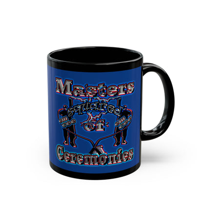 em cee squared - Black Mug (dark blue)