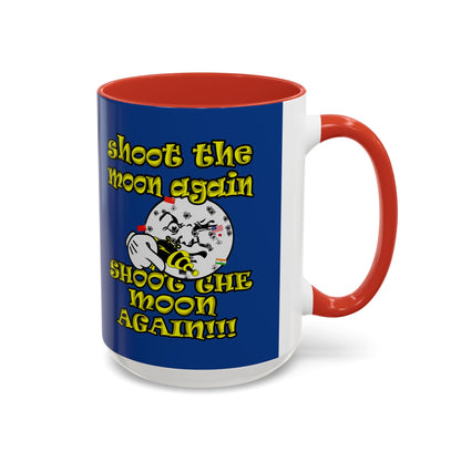 shoot the moon again - Accent Mug (dark blue)