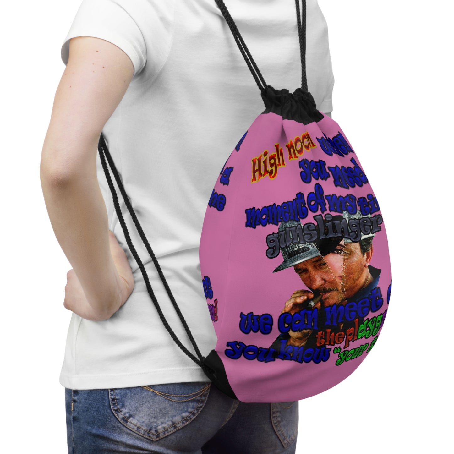 high noon - Drawstring Bag (light pink)