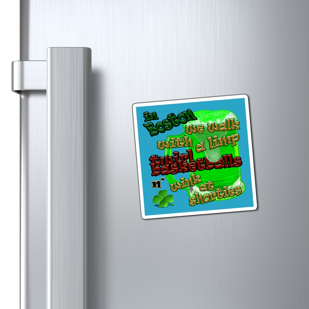 celtics logo - Magnets - (turquoise)