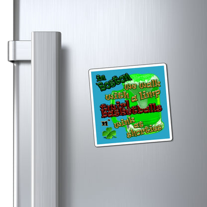 celtics logo - Magnets - (turquoise)