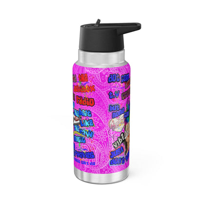 drop the beat - Gator Tumbler, 32oz  (pink swirl)