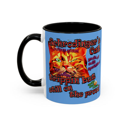 schrodinger's cat - Accent Mug (light blue)