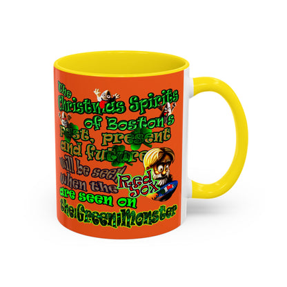 christmas spirits of boston - Accent Mug (orange)