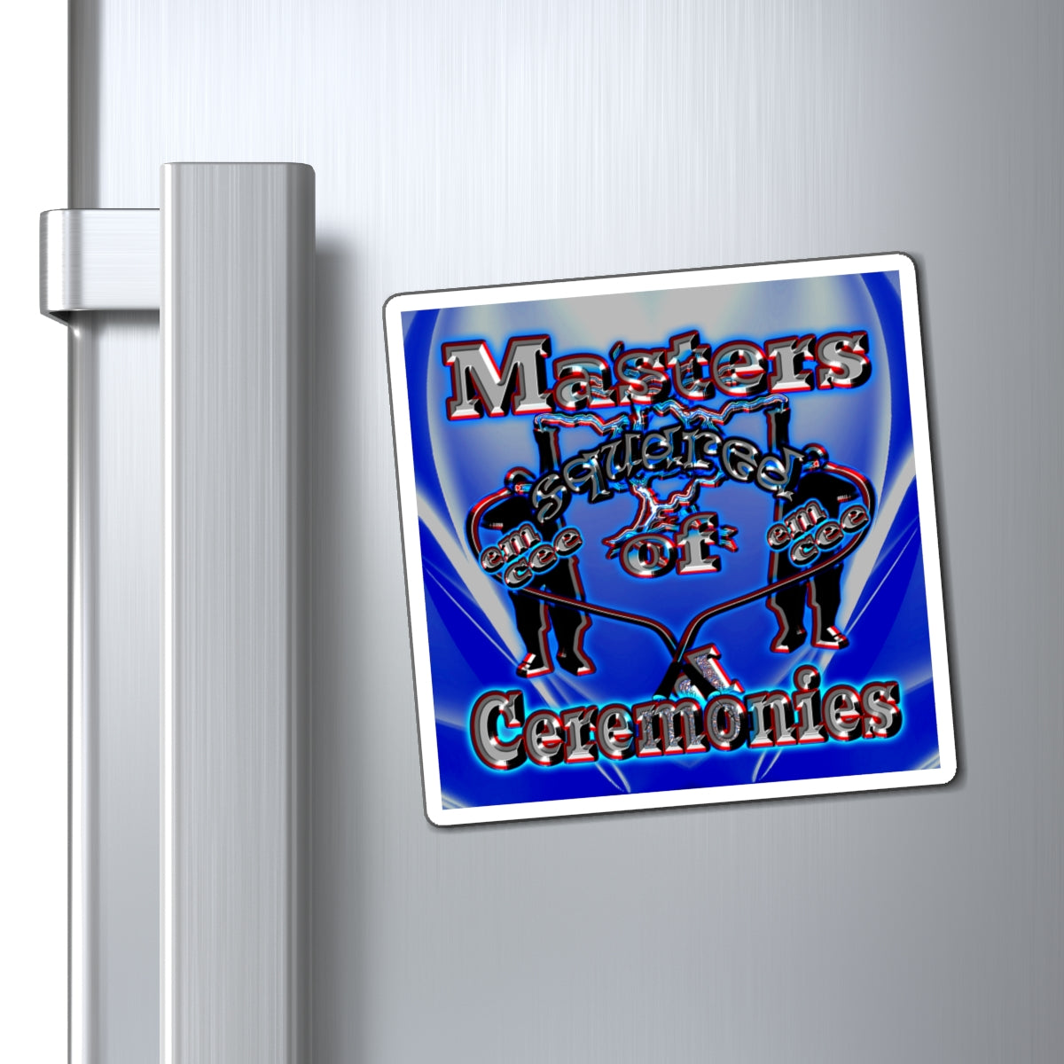 em cee squared - Magnets - (blue-white wave)