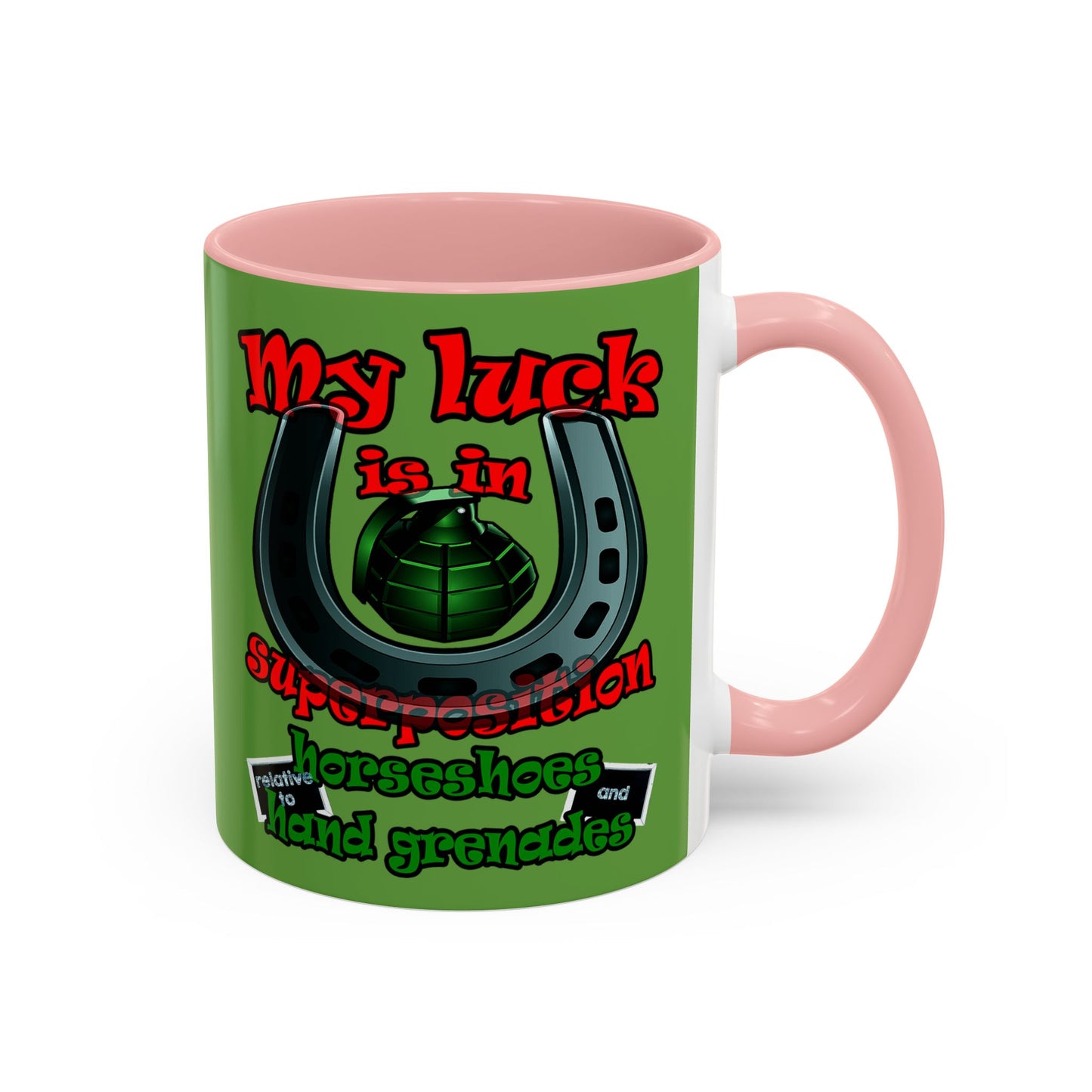 my luck - Accent Mug (green)