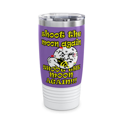 shoot the moon again - Ringneck Tumbler, 20oz (light purple)