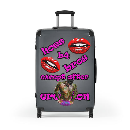 hoes b4 bros - Suitcase (grey-light grey)