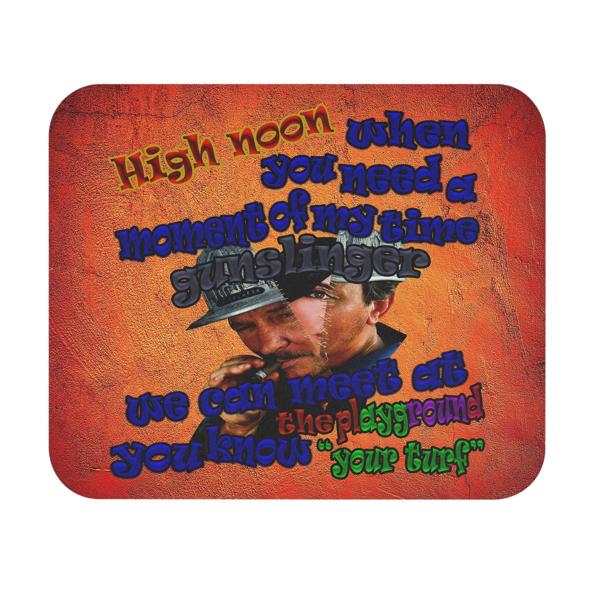 high noon - Mouse Pad (Rectangle) (burnt orange)
