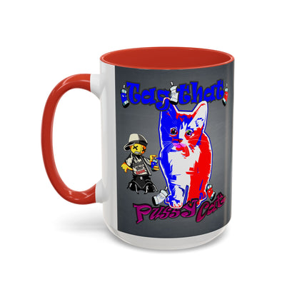 tag that - Accent Mug (grey-light grey)