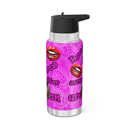 hoes b4 bros - Gator Tumbler, 32oz  (pink swirl)