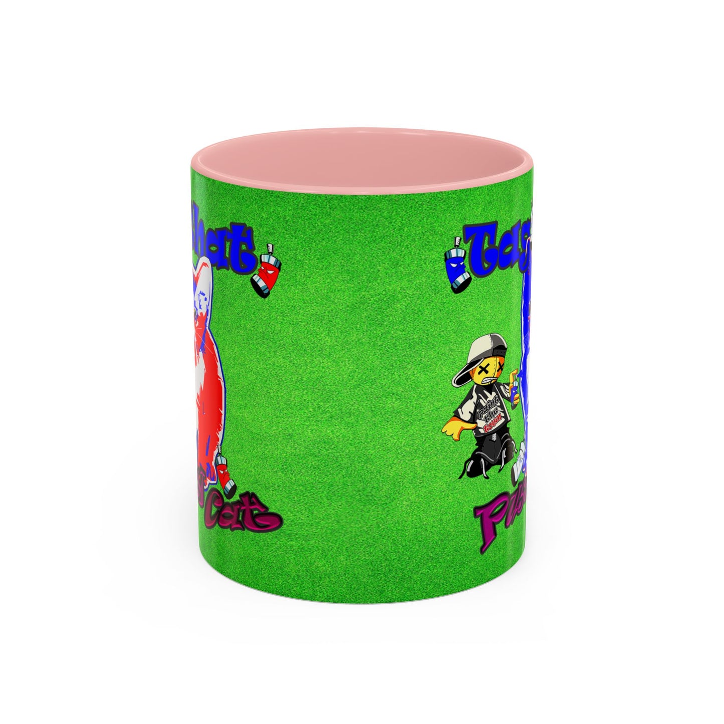 tag that - Accent Mug (green turf)