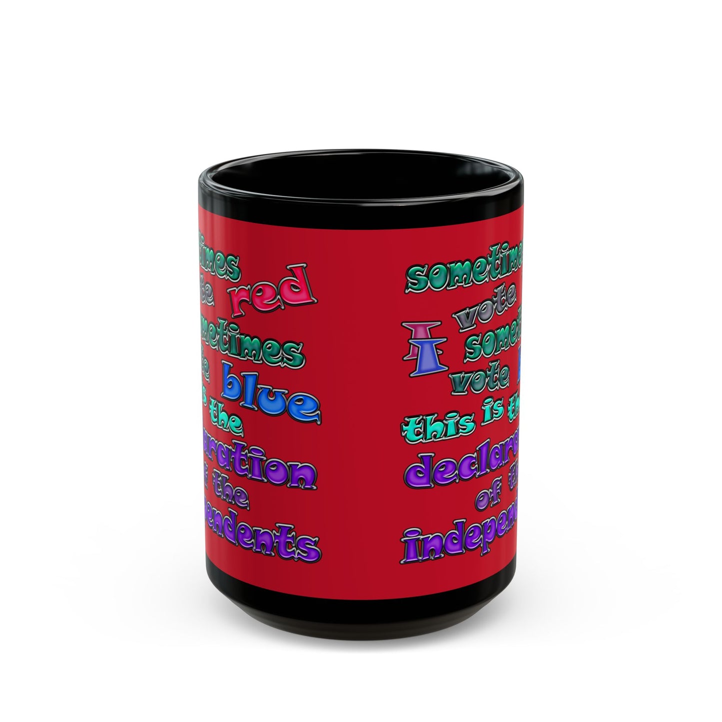 declaration of the independents - Black Mug (dark red)