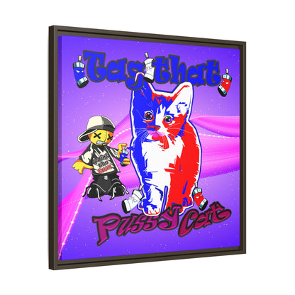 tag that - framed canvas art (purple-pink wave)