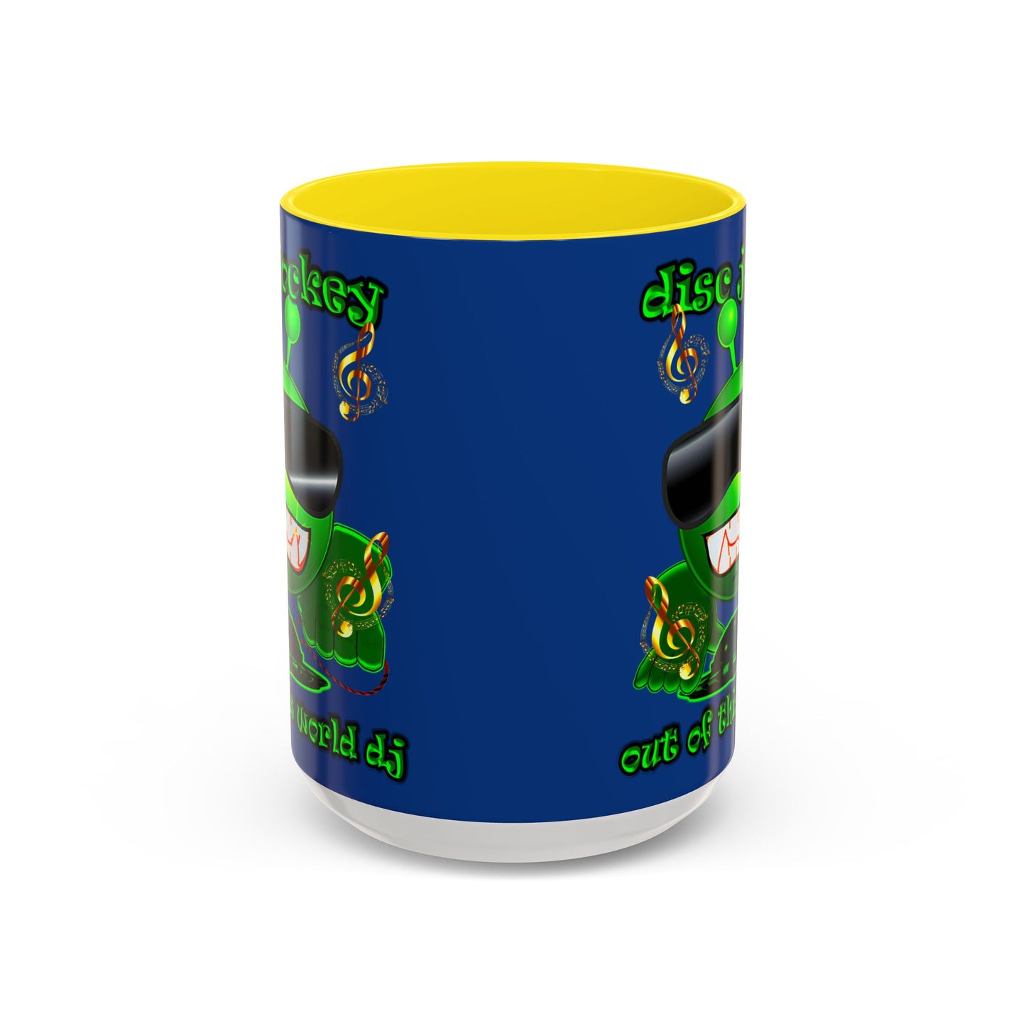 disc jockey - Accent Mug (dark blue)