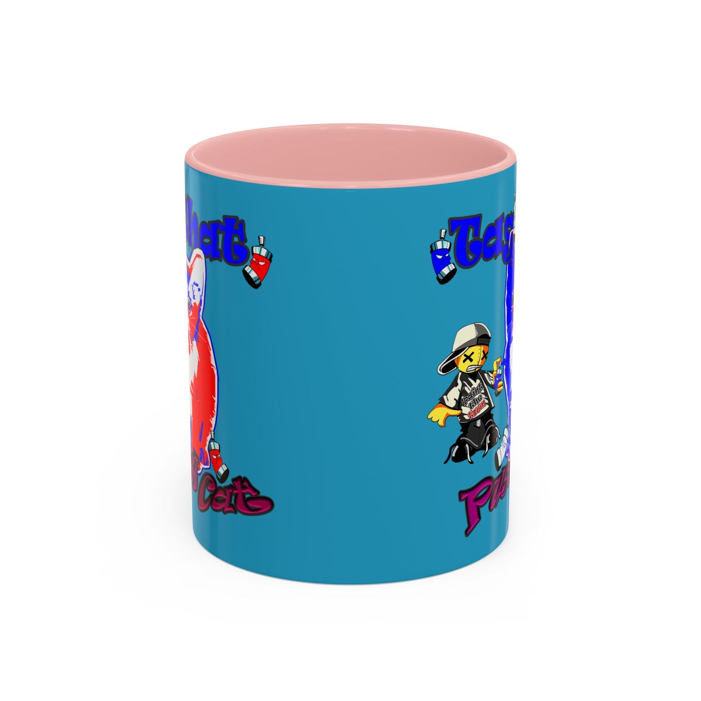 tag that - Accent Mug (turquoise)