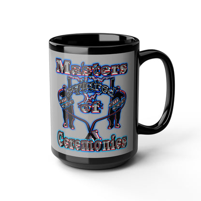 em cee squared - Black Mug (light grey)