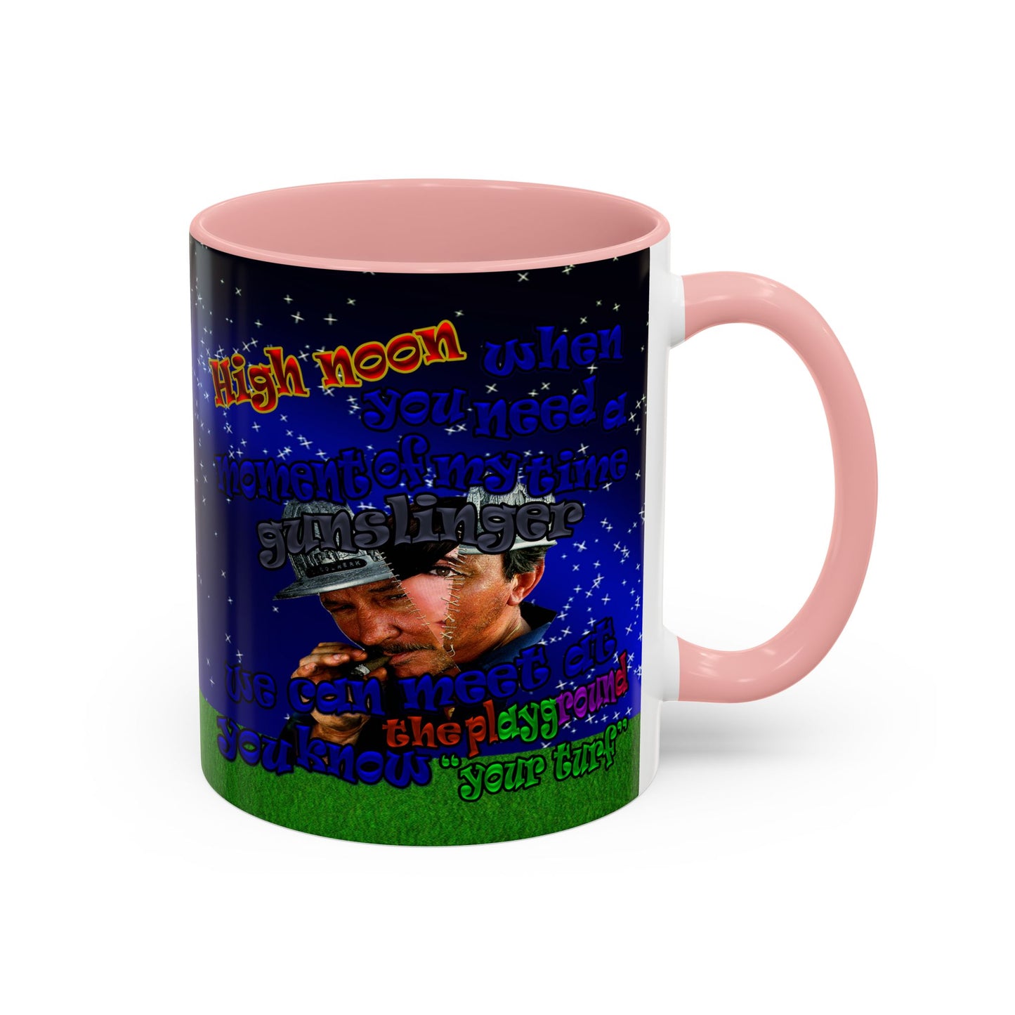 high noon - Accent Mug ('snoops' background)