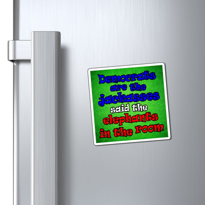 donkeys and elephants - Magnets - (green turf)