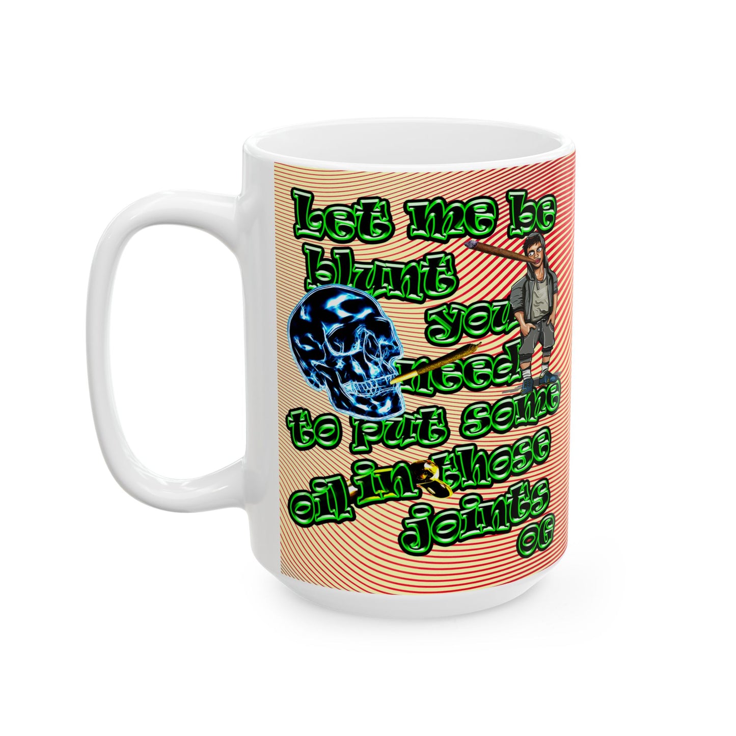 og - White Mug (yellow-orange wave)