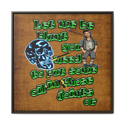 og - framed canvas art (brown papyrus)