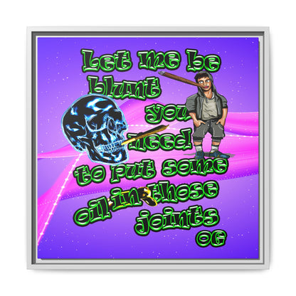 og - framed canvas art (purple-pink wave)