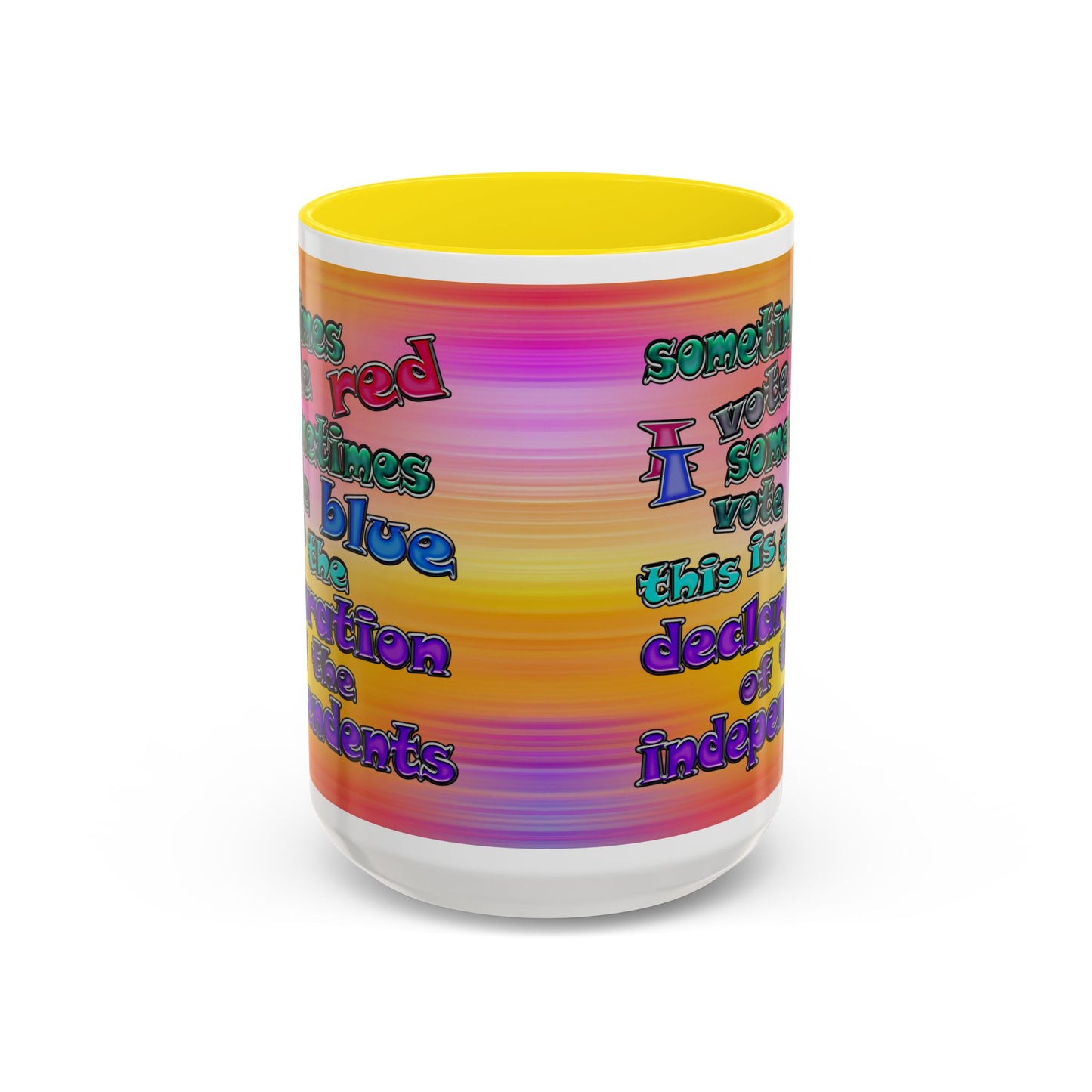 declaration of the independents - Accent Mug (color blur)