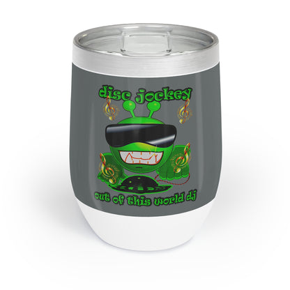 disc jockey - Chill Wine Tumbler (dark grey)